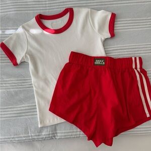 Daily Drills White & Red (Heart) Varsity Set